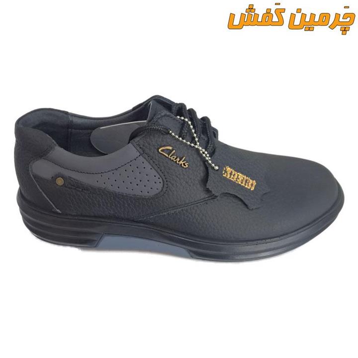 کفش تمام چرم مردانه اسپرت کلارک clarks بندی زیره پی یو کد 6752